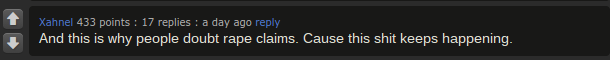 Imgur comments doubt rape